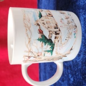 Houston Foods Winter Scene Coffee Mug.